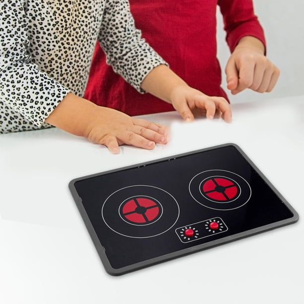Cocina de inducción para niños, mini estufa de juguete, realista, divertida, versátil, regalo de cumpleaños, creativa y elegante, juego de simulación,
