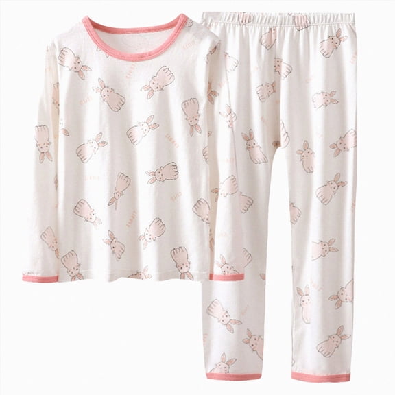 NOLDARES Baby Kids Girls Outfits Fall Winter Clothing 2pcs Long Sleeve Soft Print Sweatshirt and Cozy Joggers Set Clothes(White,2-3 Y)