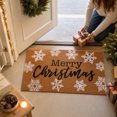 thumbnail image 6 of Merry Christmas Welcome Door Mat, Christmas Snowflake Floor Rug, 29.53x17.72inch, Entrance Door Rug for Xmas Indoor Outdoor Home Bathroom Decor, 6 of 6