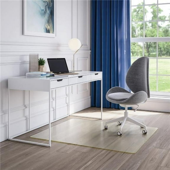 Deflecto DEFCM2G142OCB 36 x 48 in. Non-Studded Rectangle OceanMat for Hard Floors, Clear