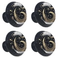 thumbnail image 2 of 4 Pcs Golden Moon Knobs for Kitchen Cabinet Cupboard Dresser Bookcase Drawer Pulls Handles Round Home Decor, 2 of 8