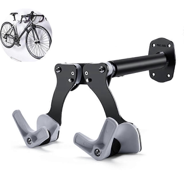 Crochet Horizontal pour Vélos de Route VTT, Support Mural Sécurisé pour Vélo, Rangement Intérieur, Pliable Extensible Réglable
