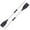 Black, variant on Darzheoy Kayak Paddles, 2Pcs Aluminum Alloy Boat Oars, 50 inch Detachable Paddles for Boating, Canoeing, Rowing
