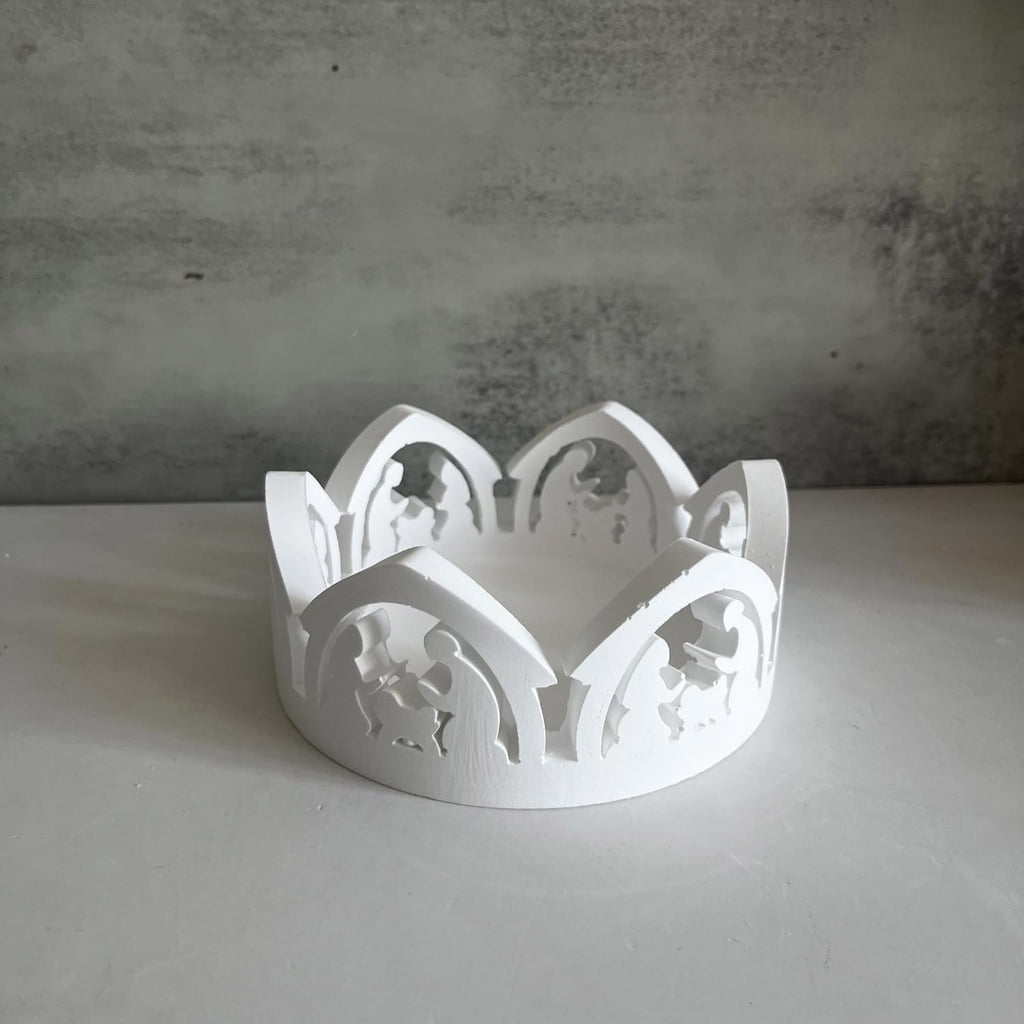 lanema Candlestick Silicone Mold for Festival Celebrations Plaster Candle Holder Mould