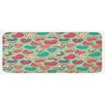 thumbnail image 1 of Hearts Kitchen Mat, Colorful Shapes on Pale Green Backdrop Flowers Dots Cheerful Love Valentine's Day, Plush Decorative Kitchen Mat with Non Slip Backing, 47" X 19", Multicolor, by Ambesonne, 1 of 1