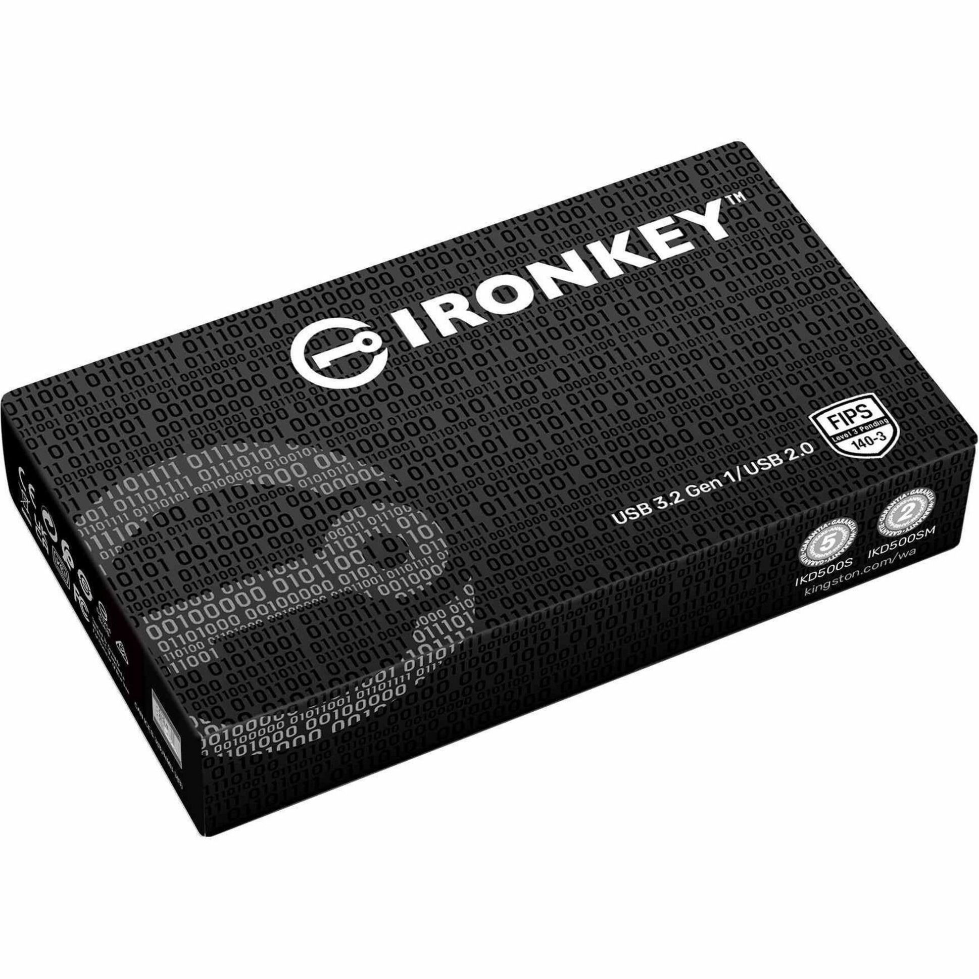 IronKey D500S 64GB USB 3.2 (Gen 1) Type A Flash Drive - image 4 of 7