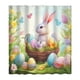 thumbnail image 2 of Cortina de Baño de Pascua, Sin Taladros, con 12 Ganchos, 2 of 6