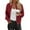 *Red, variant on ClodeEU Womens Cropped Zip Up Sweatshirts With Pockets,Long Sleeve Lightweight Casual Bomber Jacket Beige,Womens Plus M
