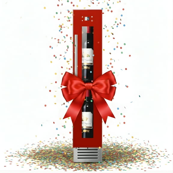 9 bottle Built-in/Freestanding Wine Ref with 7 color LED Lights