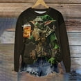 thumbnail image 4 of Qiopertar Blouse à Manches Longues Imprimée pour Femmes Col Rond Tunique Décontractée Offres de la Semaine Liquidation à Moins de 5$ jusqu'à 90 % de Réduction, 4 of 5
