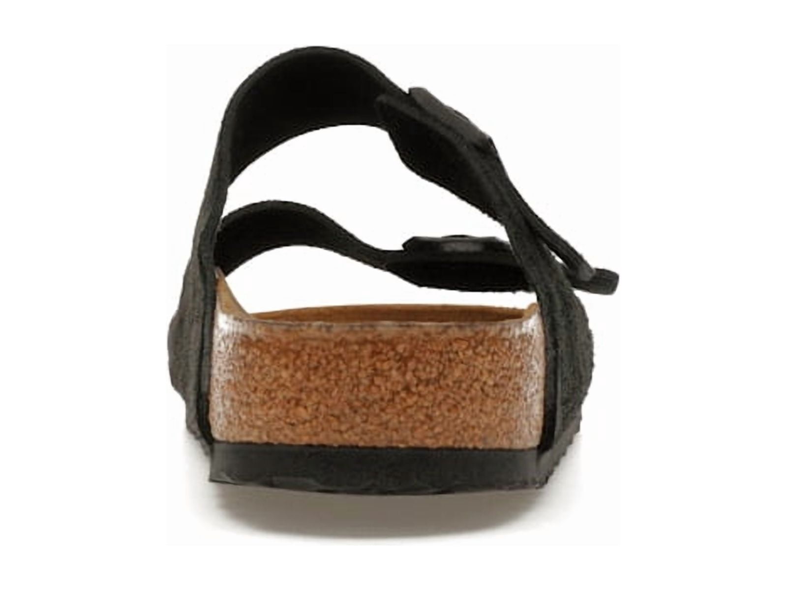 Birkenstock Men's Arizona Soft Footbed Suede Black Sandals, from StockX