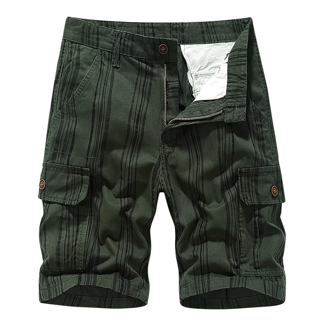 Birdeem Mens Plus Size Cargo Shorts Multi-Pockets Relaxed Summer Beach Shorts Pants
