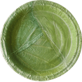 thumbnail image 3 of Palash-Sal leaf Single use Plate | Natural, biodegradable, backyard compostable, USDA Certified | Party, Festival, wedding, BBQ Disposable supply | 6" Round Plate + Spoon | Pack of 100, 3 of 5