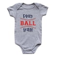 thumbnail image 6 of Youmylove Boys Romper Baby Tshirt Bodysuit Short Sleeve Baseball Cartoon Print Solid Color Romper Crawling Clothes Soft Romper Jumpsuit For 12-18 Months, 6 of 7