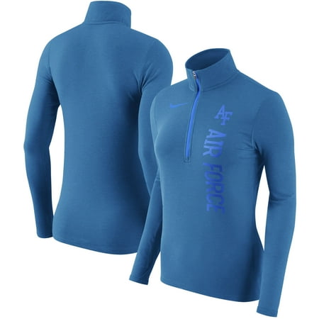 Nike Air Max 2009 For Women Air Force Falcons Nike Women's Dry Element Performance Quarter-Zip Pullover Jacket - Heathered Royal ()