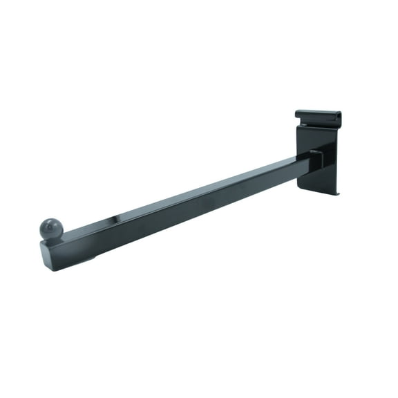 SSWBasics 12 inch Straight Square Black Faceout for Wire Grid and Grid Wall -  Pack of 5