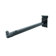 SSWBasics 12 inch Straight Square Black Faceout for Wire Grid and Grid Wall - Pack of 5