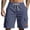 HL12-Navy, variant on IYYVV Men's Corduroy Shorts Casual Elastic Waist Drawstring Lightweight Summer Beach Shorts with Pockets Black M