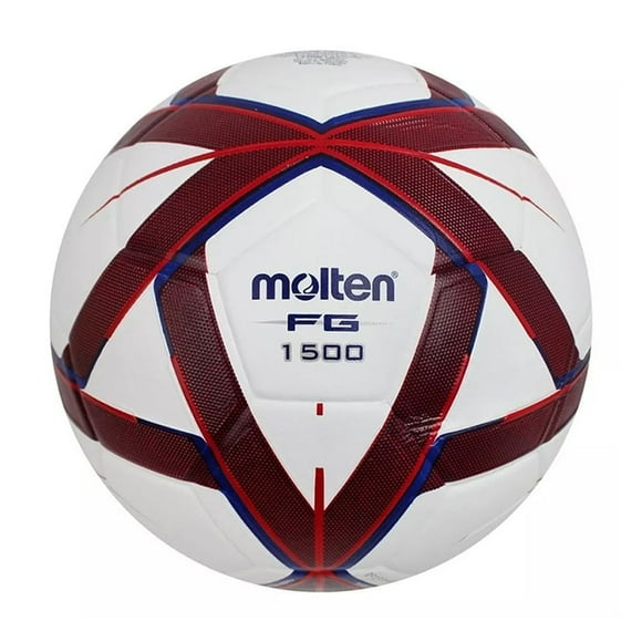Balón de Soccer Molten Forza F5G1500-NR No.5 Piel Sintética Laminado Blanco/Rojo/Azul