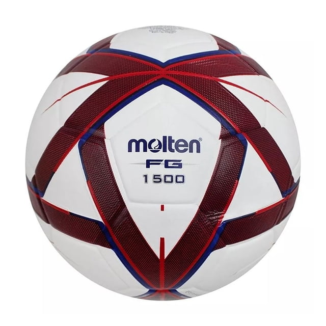 Balón de Soccer Molten Forza F5G1500-NR No.5 Piel Sintética Laminado Blanco/Rojo/Azul