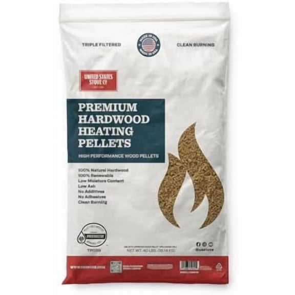 Hardwood Heating Pellets, 40lb Bag - (Pack of 2)$$Plumbing & HVAC