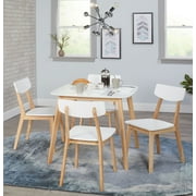 Simple Living Modern Dining Chairs Set of 4 with Angled Legs and Mid-Century Style