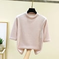 thumbnail image 2 of Jsaierl Womens 3/4 Length Sleeve Tops Plus Size Crew Neck Shirts Cute Solid Ladies Blouses Workout Cotton T-shirts Top L-2XL, 2 of 6