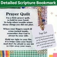 thumbnail image 4 of 12 Pack Mini Prayer Quilts with Cards, Pocket Prayer Cloth Set with Inspirational Messages, Soft Fabric Faith Encouragement Gifts for Sympathy, Worship Events and Church Favors, 4 of 5