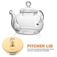thumbnail image 3 of OUNONA 2pcs Water Pitcher Lid Replacement For Glass Cold Water Jug Kitchen Jug For Tea And Beverage Preservation, 3 of 8