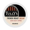 Tully's French Roast Grand Dark DECAF Coffee * 3 Boxes of 24 K-Cups *