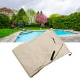 thumbnail image 2 of Beige Open Pool Protector Swimming Pool Roll Cover, Waterproof Protector Open Air Swimming Pool Cover, For Swimming Pool Outdoor Backyard Heavy Duty Garden, 2 of 8