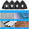 thumbnail image 5 of 4 Pcs Patin de Ponçage 80mm Multi Outil Accessoires, Lame Multi Outil, Accessoires Oscillants pour Outil Électrique, Outil, Bosch Multi Outil, 5 of 5