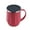Red, variant on 400ml Creative Double Layer Water Cup Coffee Milk Tea Insulated Mug with Lid