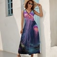 thumbnail image 2 of Jellyfish Ocean Style Pattern Design Sleeveless Dress Summer Clothes for Women Women's Clothing 2025, 2 of 7