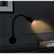 thumbnail image 4 of Juego de 2 lámparas de noche de aluminio de Color negro, lámpara de escritorio, luz blanca cálida, protección para los ojos, lámpara de lectura de pared LED de 3W con interruptor, 4 of 4