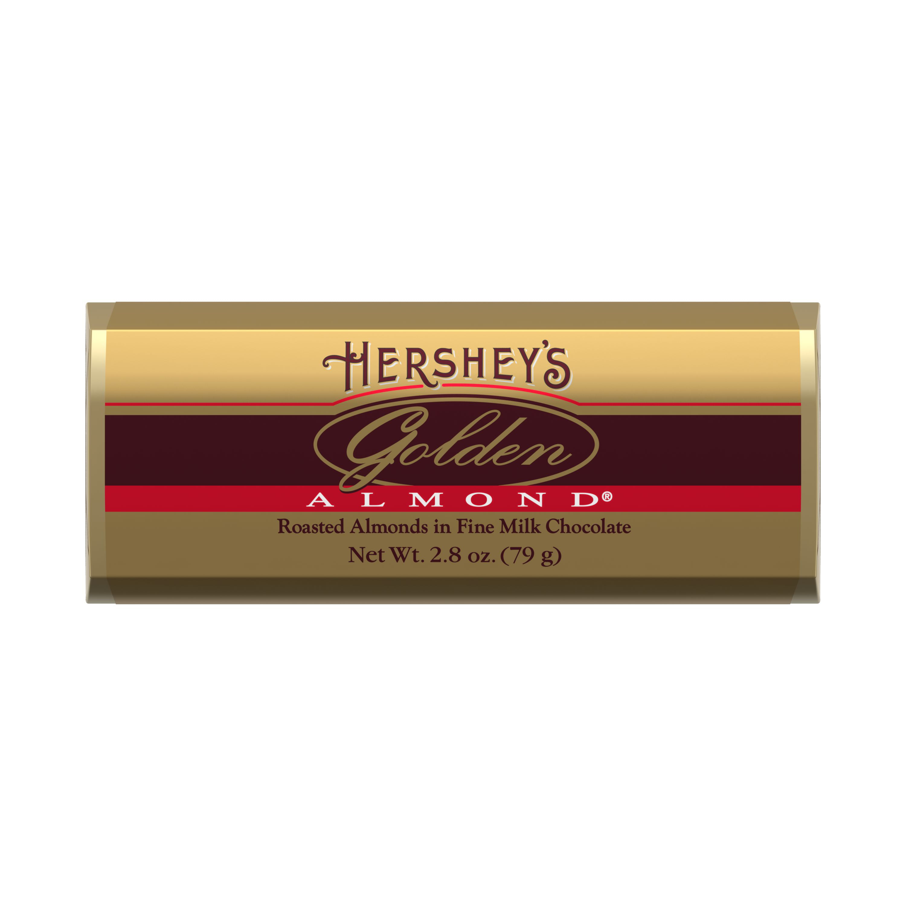 GOLDEN ALMOND Dark Chocolate 14oz Box of Five 2.8oz Candy Bars