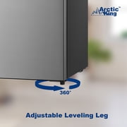 Arctic King 4.5 Cu Ft Two-Door Compact Refrigerator, Stainless Steel Look