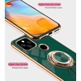 thumbnail image 5 of Compatible with Google Pixel 5a Case Silicone TPU Shockproof Google Pixel 5a Phone Case Plating Astronaut Cute Pattern TPU Cases with Ring (Google Pixel 5a, Dark Green), 5 of 14
