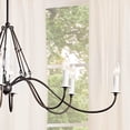 thumbnail image 6 of 52457AVI Kichler Lighting Freesia - 8 Light Linear Chandelier In Homestead Style-18 Inches Tall and 20 Inches Wide-Anvil Iron Finish    -Traditional, 6 of 11