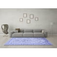 thumbnail image 3 of Ahgly Company Machine Washable Indoor Rectangle Persian Blue Traditional Area Rugs, 2' x 4', 3 of 4