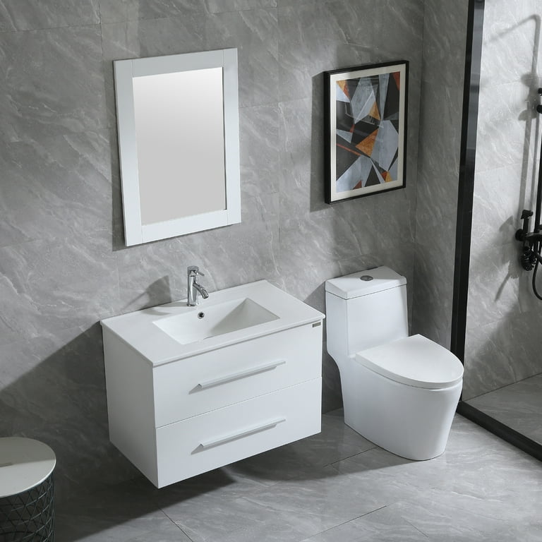 White ABS Toilet Shower Cabin Bathroom Sets Cabinet Sink Combo