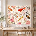 thumbnail image 3 of Koi Fish Swimming Among Cherry Blossoms in a Pond, Serene Japanese Inspired for Nature Lovers, Asian Art Decor, Housewarming Gift Tapestry Wall Hanging for Bedroom and Living Room, 3 of 5