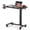 Black（28"x 16"）, variant on EXRACING Pneumatic Standing Overbed Desk with Lockable Wheels, Height Adjustable Rolling Laptop Table for Home & Hospital, Black