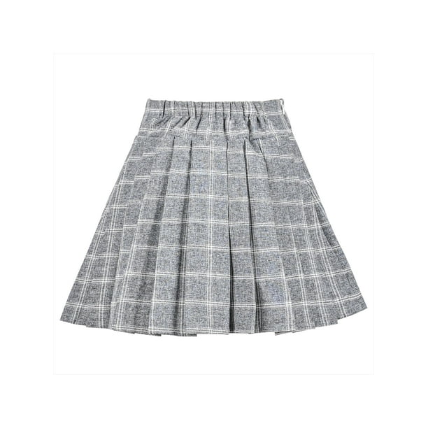 Grey plaid skirt episode hot sale