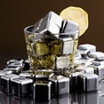 thumbnail image 2 of Whiskey Stones Set, 8 Pack Silver Wine Stone&nbsp; Stainless Steel Ice Spheres Reusable Ice Cubes, Stainless Steel Ice Cubes , For Whiskey, Vodka, Liqueurs, Wine ,Beverage Juice or Soda, Pack of 8, 2 of 5