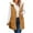 Brown, variant on TJAZFJPA Black Coat Women Long Vest Women Outerwear Reversible 2024 Fall Winter Warm Sleeveless Zip up Hoodie Coat with Pockets Duster Coat Womens Jackets Dressy Casual