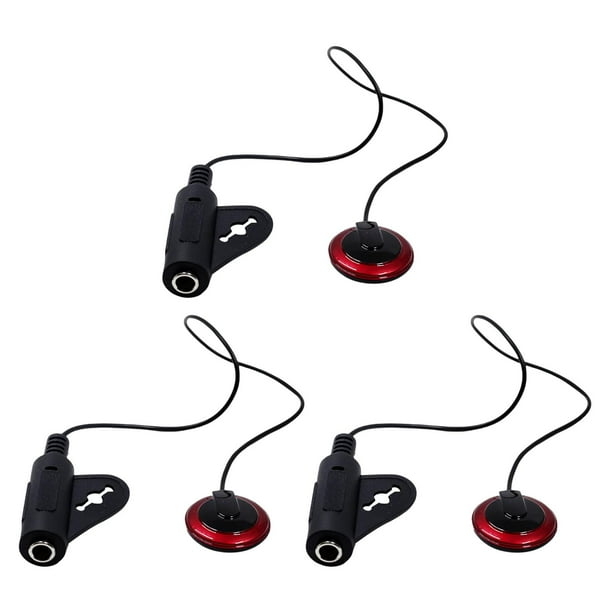 Transductor de micrófono piezoeléctrico con Cable Gloria 3 piezas
