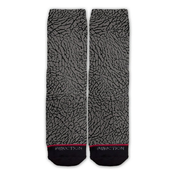 Function - Grey Elephant Skin Fashion Socks