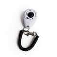 thumbnail image 1 of Refuerzo positivo constante para cachorros, soluciona comportamientos no deseados, clicker de entrenamiento para mascotas para perros, gatos, cachorros, pájaros, caballos, paquete de 2 (blan, 1 of 5