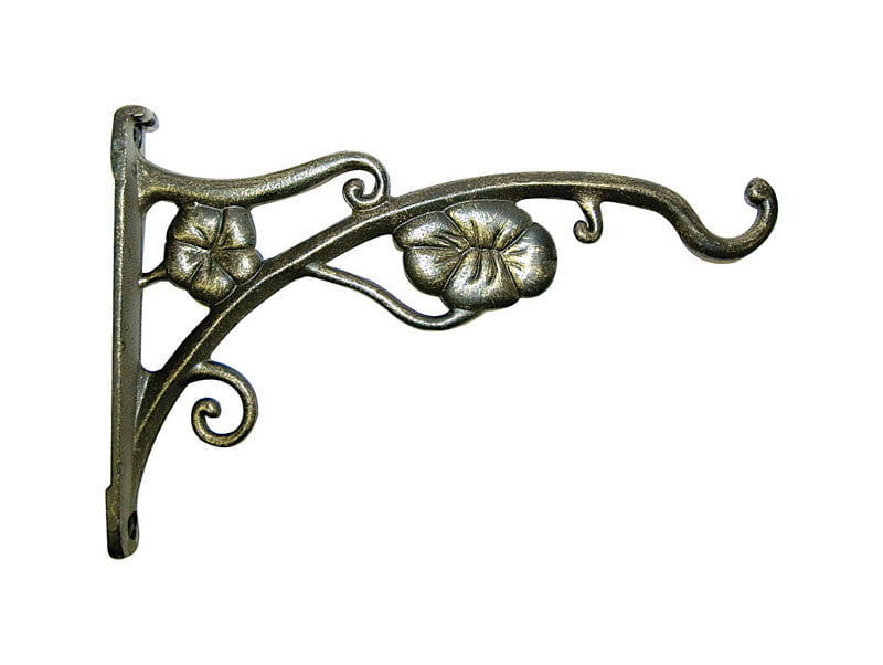 ORNAMENTAL SCROLL BRACKET Can be Used for Hanging Baskets in the Garden 4x 4, BLACK